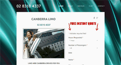 Desktop Screenshot of canberralimo.com